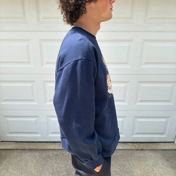 Vintage 90s Women's Christmas Angel Babies Crewneck Size L - Picture 5 of 6